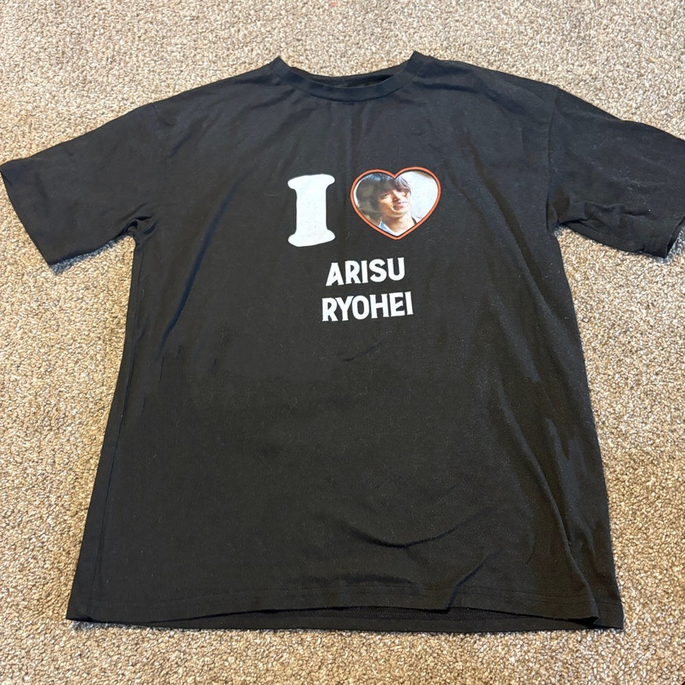 Custom “I ❤️ Arisu Ryohei” Graphic Tee - Alice In Borderland